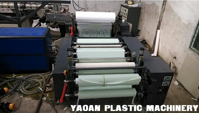 Toe Puff Chemical Sheet Extrusion Machine , Toe Puff Sheet Laminating Machine, Back counter material coating machine supplier