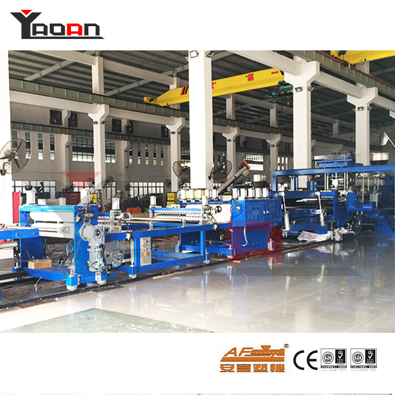 Pvc Pet Corrugated Wave Roof Tile Sheet Extrusion Machine Width 850 1050mm
