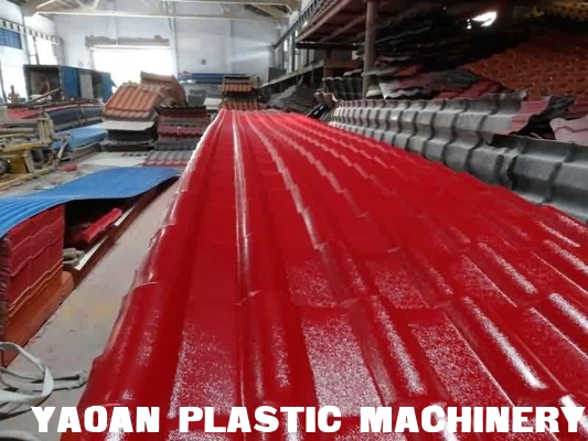 PVC/PMMA Synthetic Resin Roofing Tile Extrusion Production Line supplier