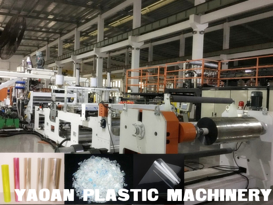 High Capacity 400-500KG/hr Air Cooled Plastic Sheet Extruder Machine with Customized Screw Speed supplier