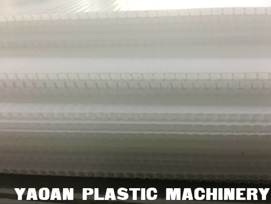 AF-1200 mm PP hollow profile sheet extrusion line, CE certificated supplier