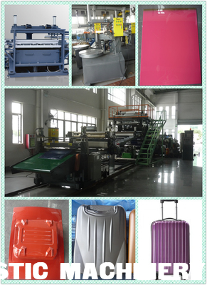 Three Layers PC, ABS Luggage Sheet Extrusion Machine, Luggage Making Machine, Luggage Sheet Production Line supplier