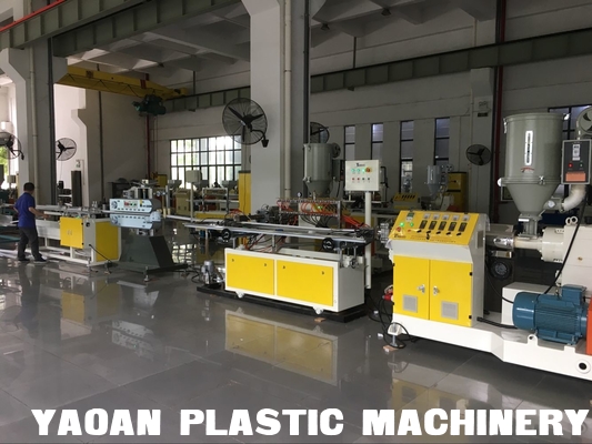 Professional Plastic Profile Extrusion Machine For LED House Light Single Screw supplier