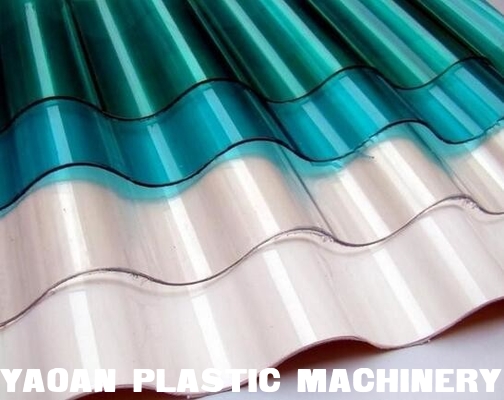 PVC PET Corrugated Wave Roof Tile Sheet Extrusion Machine (Width: 850-1050mm) supplier