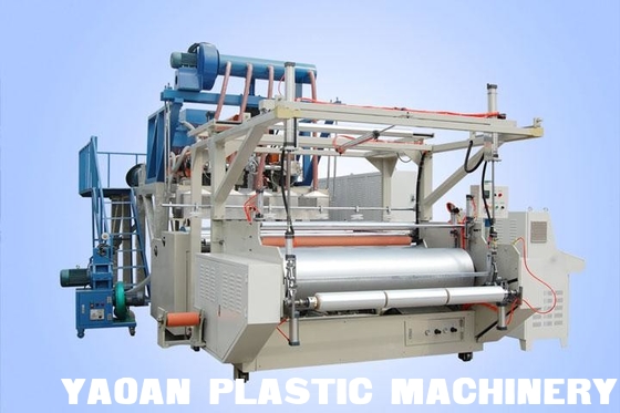 AF-65/90/65*1850MM Automatic High Speed Three Layer Or Five Layer Stretch Film / Cling Film Production Line supplier