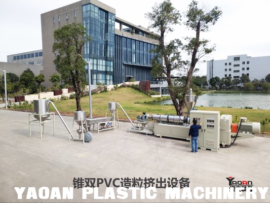 PVC Compounding Pelletizing , Granulator Machine Polyvinyl Vhloride Compound Granule Machine supplier