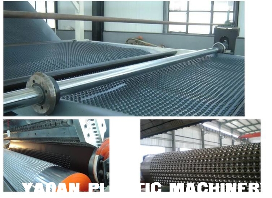 HDPE 3D Geocomposite Drain , Composite Drainage Board Extrusion Machine supplier