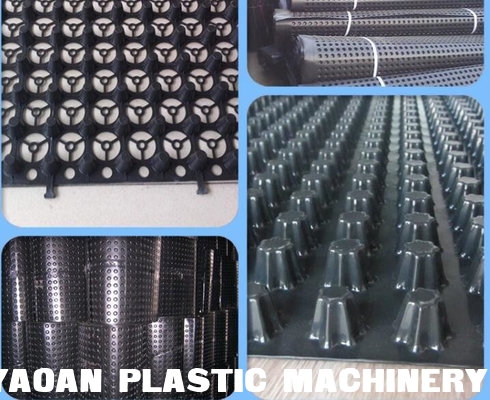 HDPE 3D Geocomposite Drain , Composite Drainage Board Extrusion Machine supplier