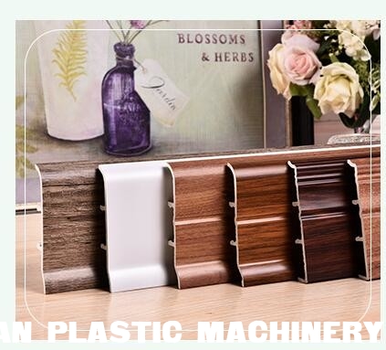 Wood Flooring Accessories of Water-Proof PVC Skirting Board Extrusion Machine supplier