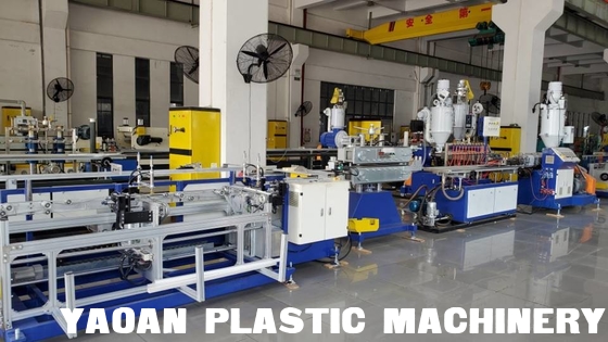High Speed Double Colors PC LED Tube Light Housing Extrusion Machine , 4-6m/min , Online Punching supplier