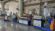 High Speed Double Colors PC LED Tube Light Housing Extrusion Machine , 4-6m/min , Online Punching supplier