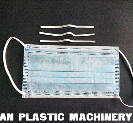 PP PE Nose Strip Extrusion Machine For Face Mask , Medical Face Mask strip Machine supplier