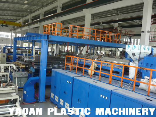 8000mm HDPE Waterproof/Geomembrane Sheet Extrusion Machinery , CE Certificate supplier