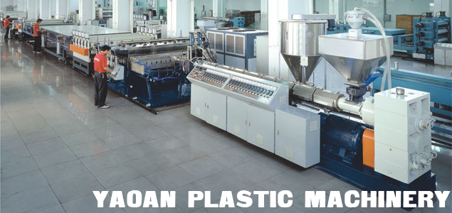 High speed PE/PP/PC hollow profile sheet extrusion line supplier