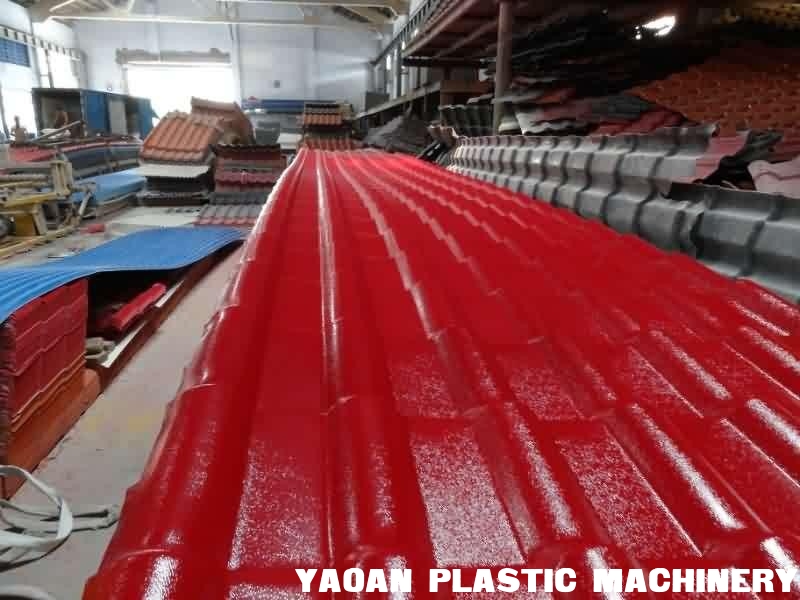 PVC/PMMA Synthetic Resin Roofing Tile Extrusion Production Line supplier