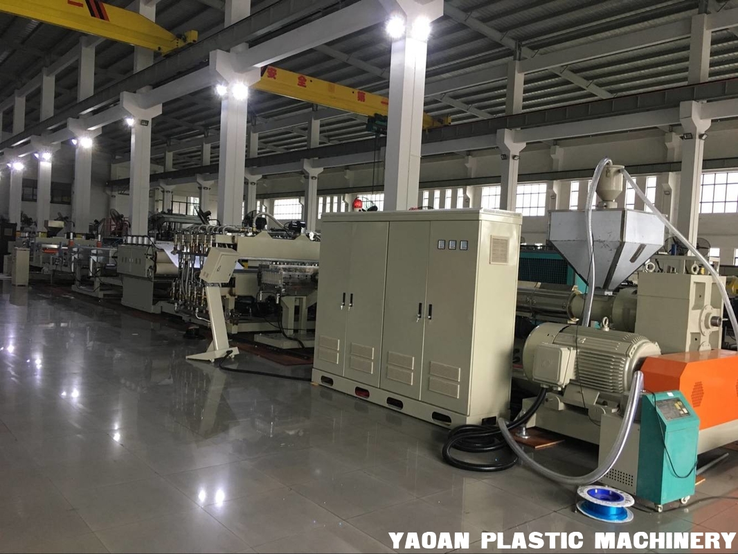 AF-1200 mm PP hollow profile sheet extrusion line, CE certificated supplier