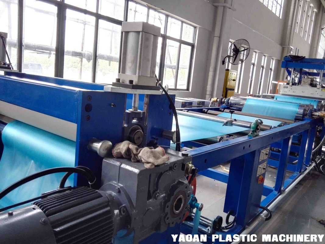 PVC Soft Sheet Extrusion Machine , Flexible PVC Sheet Extrusion Production Line supplier