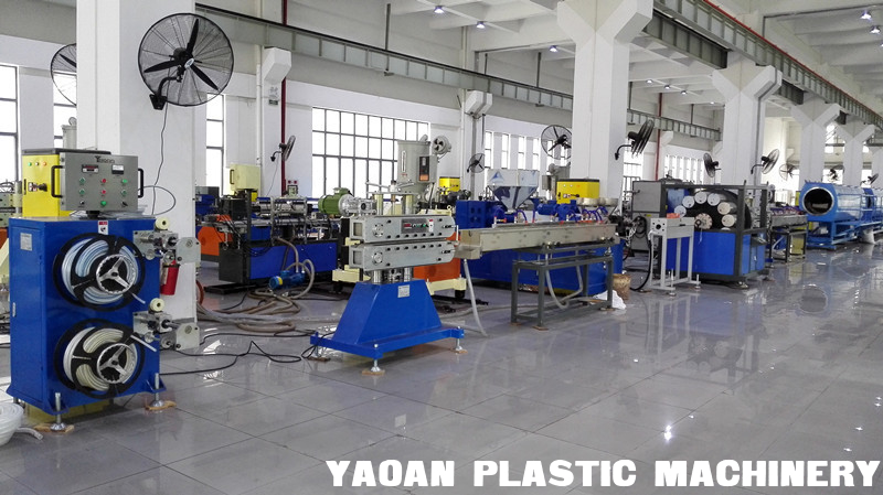 Garden Hose / Braided Yarn Reinforced PVC Hose Extrusion Line supplier