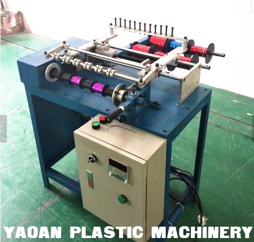 6 Heads Mini Metallic PP Ribbon Spool Satin Ribbon Roll Making Machine supplier