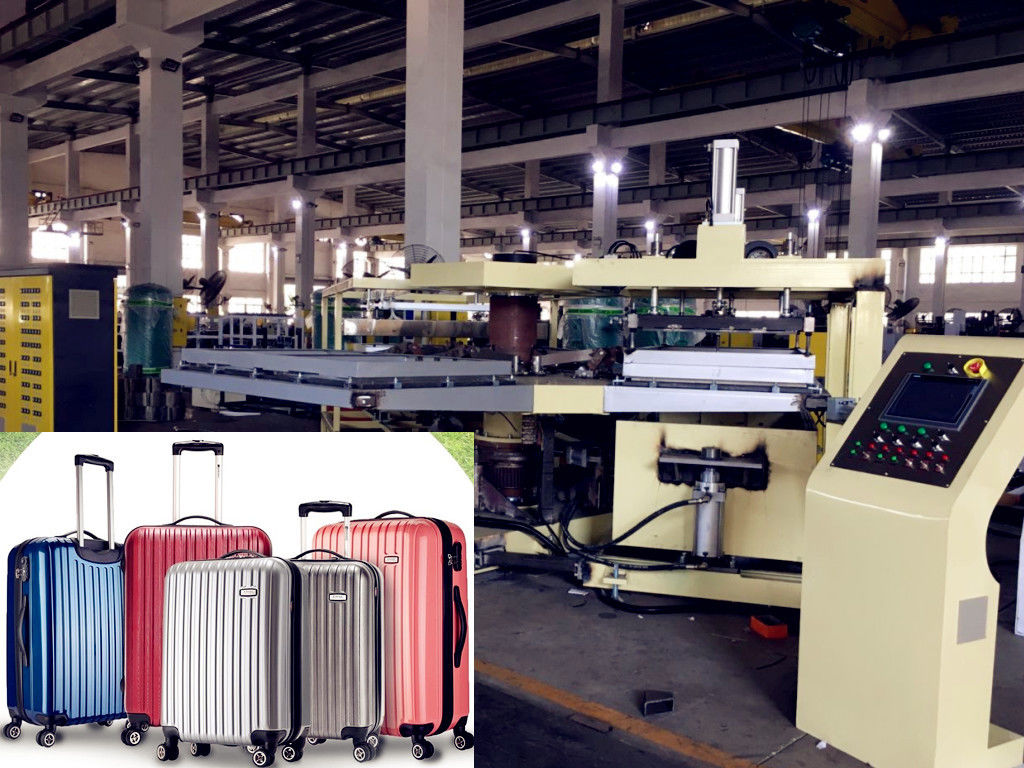 High Speed Automatic Plastic Vacuum Thermoforming suit case luggage forming machine (3 Positions Type) supplier