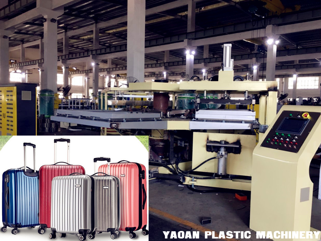 High Speed Automatic Plastic Vacuum Thermoforming suit case luggage forming machine (3 Positions Type) supplier