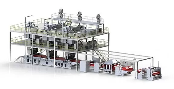 AF-3200  SSS Nonwoven Fabric Production Line , 300m/Min supplier